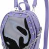 Backpack Handbags | fancybag Fancybag Goth Coffin Ita Women Backpack Halloween Coffin Punk With Inserts Shoulder Bag For Enamel Pins Display,Pins Not Included(Purple)