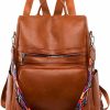 Backpack Handbags | SHINYDIARY Shinydiary Leather Backpack Purse, Casual Pu Leather Shoulder Bag