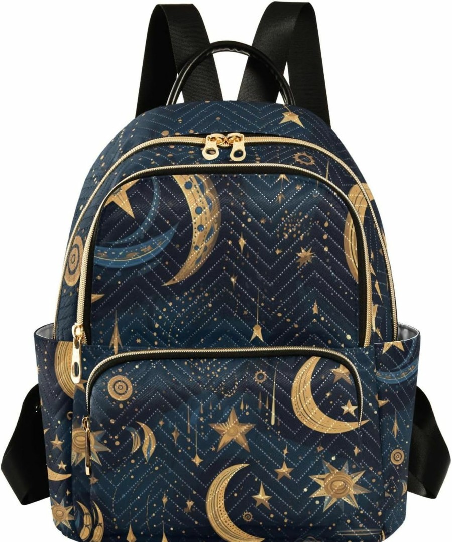 Backpack Handbags | Bolaz Small Backpack Purse For Women, Ethnic Stars Moons Travel Bag Casual Daypack Shoulder Bag