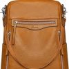 Backpack Handbags | S-ZONE S-Zone Women Genuine Leather Backpack Purse Ladies Soft Shoulder Bag College Casual Daypack