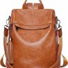 Backpack Handbags | BROMEN Bromen Backpack Purse For Women Leather Anti-Theft Travel Backpack Fashion Shoulder Bag