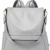 Backpack Handbags | CLUCI Womens Backpack Purse Fashion Leather Ladies Travel Large Designer Convertible Shoulder Bags Gray