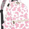 Backpack Handbags | BHAHB Bhahb Mini Backpack Small Backpack Purse,Handbags Shoulder Bag Lightweight With Usb Charging Port,For Women Daily Fashion-Pink Cow Western Pattern