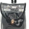 Backpack Handbags | Jesdo Jesdo Women'S 2 In 1 Clear Fashion Backpack Transparent Travel Beach Shoulder Handbag Purse