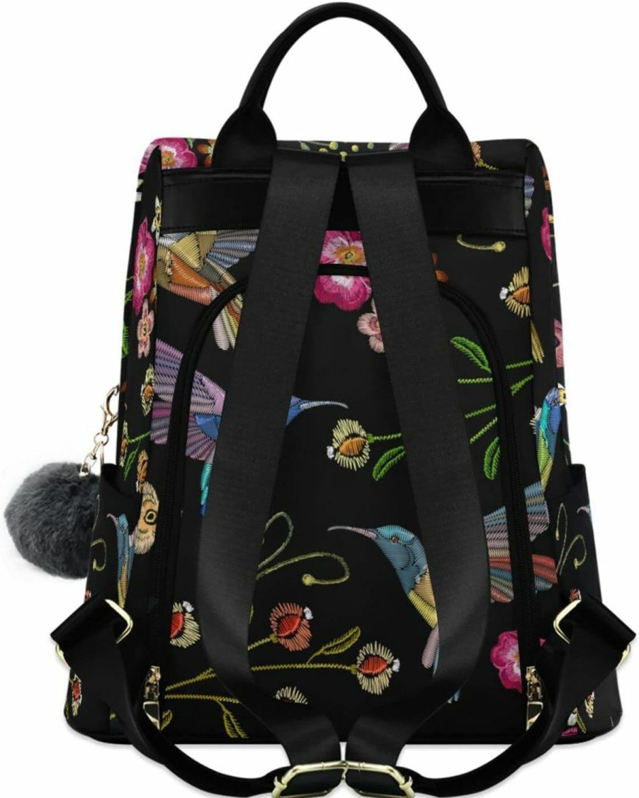 Backpack Handbags | senya Senya Women'S Fashion Backpack Purses, Birds And Flowers Backpack Shoulder Bag For Women