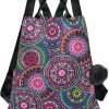 Backpack Handbags | senya Fashion Backpack Purse For Women, Rainbow Colorful Dragonfly Ethnic Backpack Shoulder Bag For Women