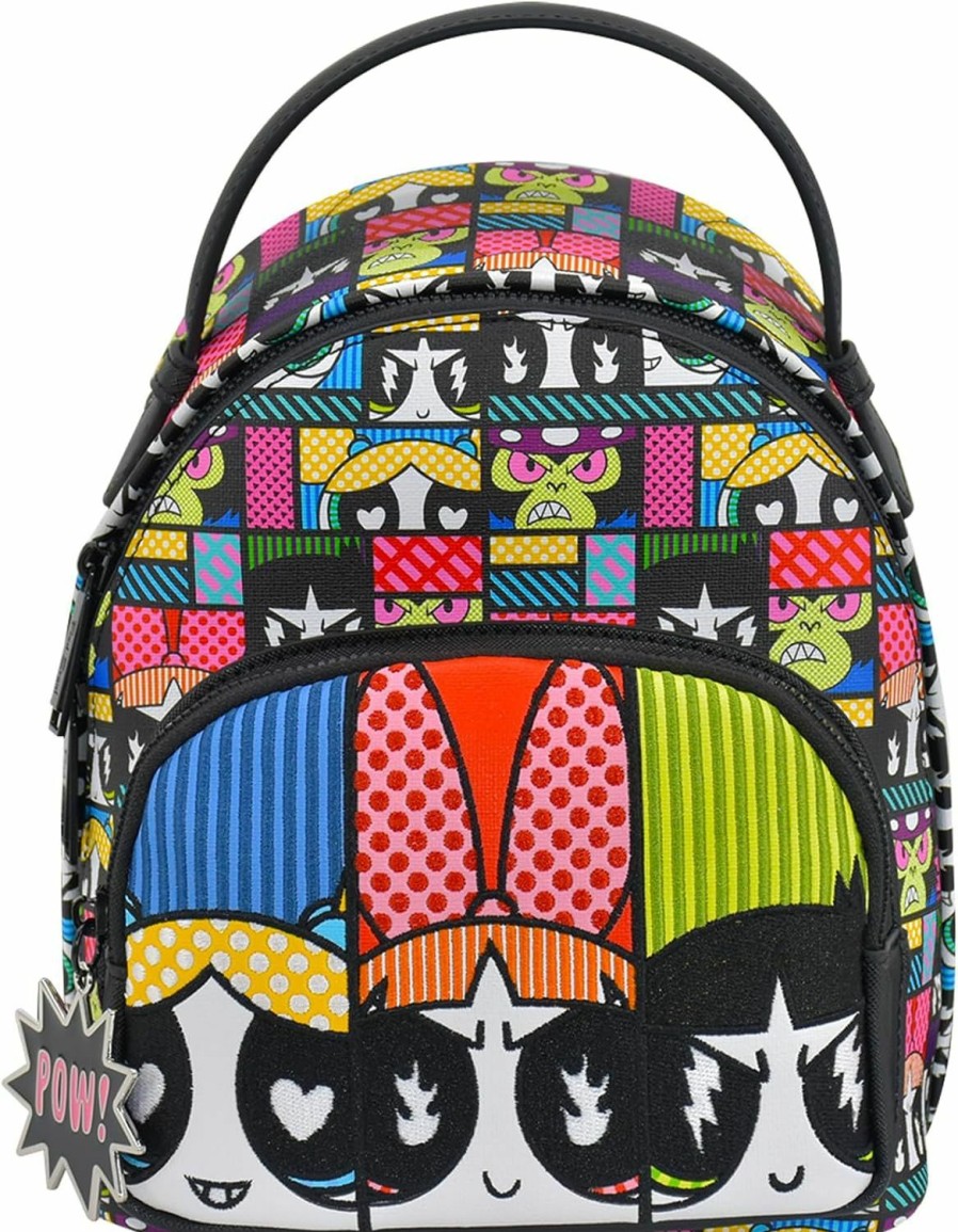 Backpack Handbags | Concept One Concept One Fred Segal The Powerpuff Girls Mini Backpack, Small Travel Bag Purse For Men And Women, Blossom, Bubbles And Buttercup, 9 Inch