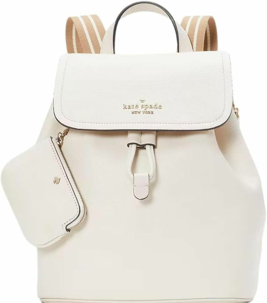 Backpack Handbags | Kate Spade New York Kate Spade New York Women'S Rosie Pebbled Leather Medium Flap Backpack, Black