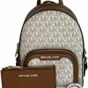 Backpack Handbags | Michael Kors Michael Kors Jaycee Xs Convertible Zip Pocket Backpack Bundled With Sm Tz Coinpouch Wallet Purse Hook (Signature Mk Vanilla/Luggage)