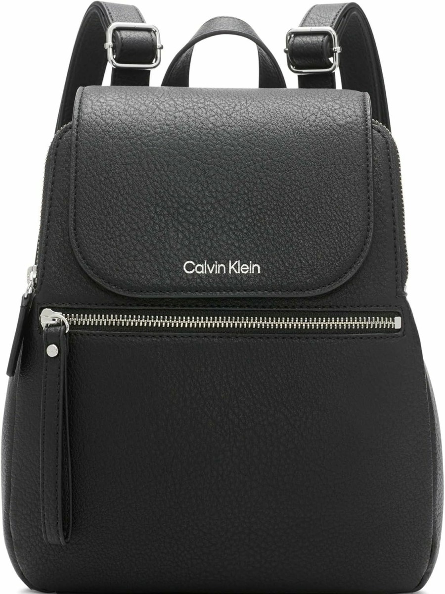 Backpack Handbags | Calvin Klein Calvin Klein Reyna Novelty Key Item Flap Backpack