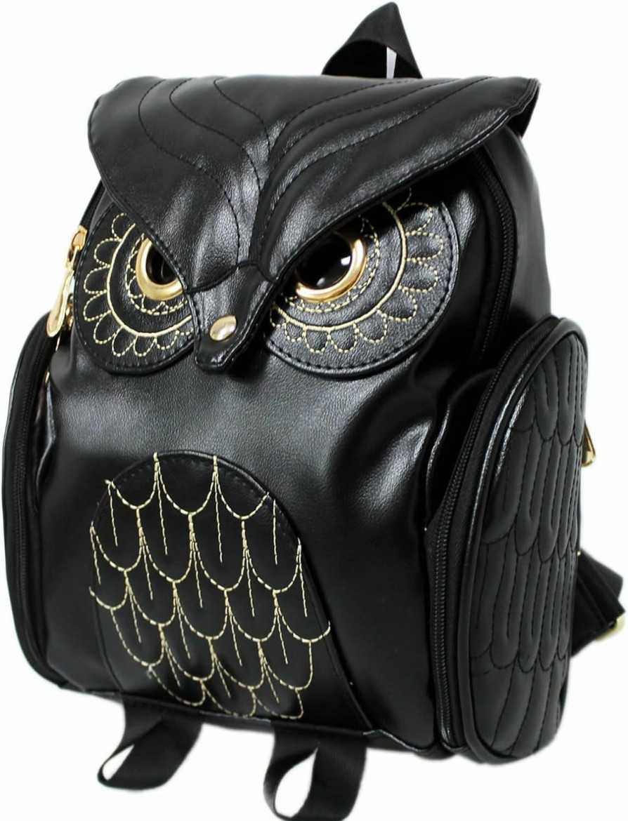 Backpack Handbags | ZAHARA Zahara Fashion Owl Backpack Girl'S Pu Leather Mini Bag Bat Purse Owl Purse