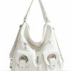 Backpack Handbags | QTKJ Shoulder Bag For Women, Leather Backpack, Tote Bags With Adjustable Shoulder Strap, Vintage Purse Suitable For Important Occasions, Work, Travel(White)