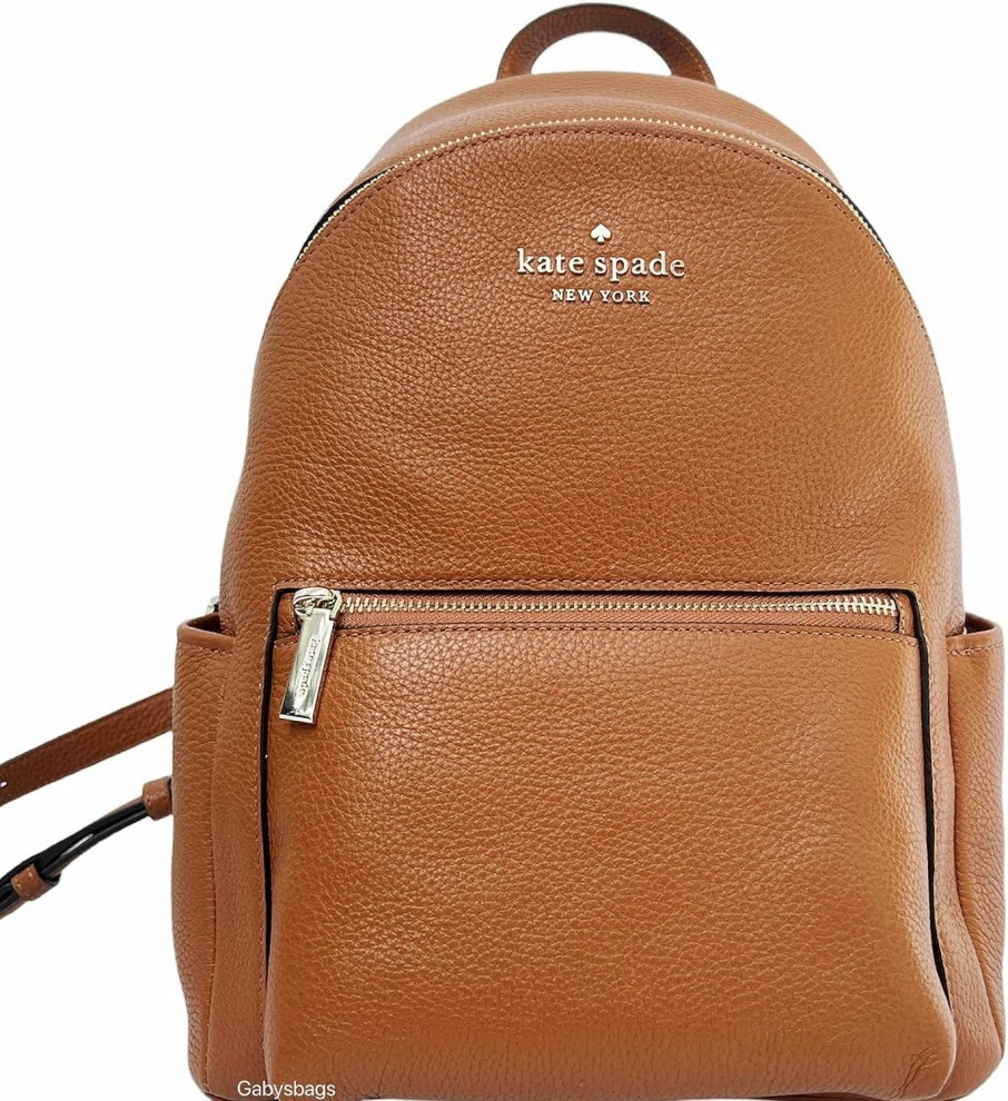 Backpack Handbags | Kate Spade New York Kate Spade New York Leila Dome Backpack Pebbled Leather Medium (Black)