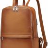 Backpack Handbags | COOLCY Women Genuine Leather Backpack Purse Casual Fashion Travel Bag (Brown.) One Size