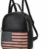 Backpack Handbags | MKF Collection Mkf Collection American Flag Backpack For Women, Vegan Leather Patriotic Bookbag Top-Handle American Pride Travel Daypack