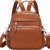 Backpack Handbags | ALTOSY Altosy Genuine Leather Backpack For Women Small Convertible Backpack Purse Ladies Shoulder Bag 4 In 1 To Carry