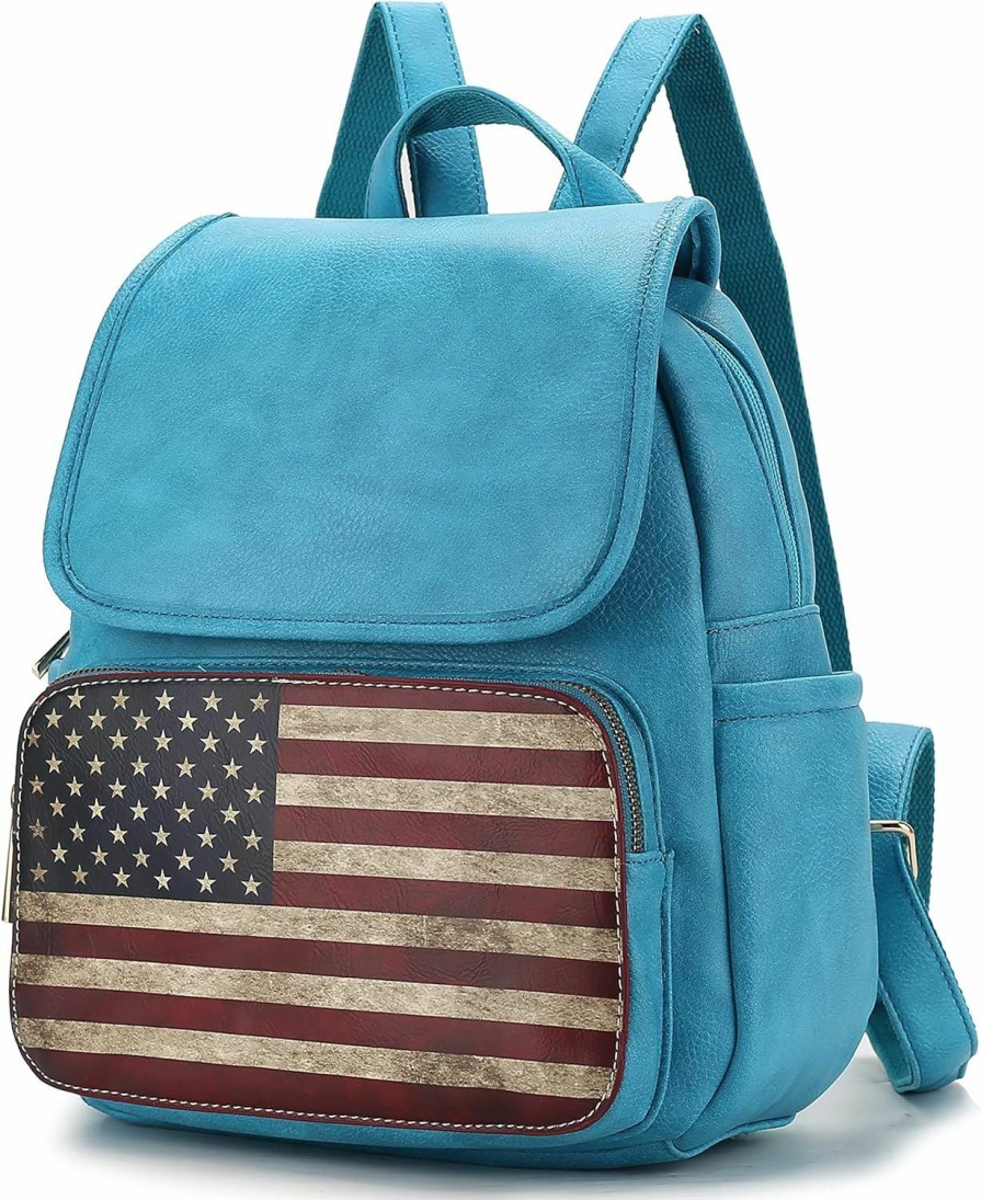 Backpack Handbags | MKF Collection Mkf Collection Usa Backpack Purse For Women, American Flag Top-Handle Patriotic Ladies Handbag Fashion Travel Daypack