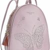 Backpack Handbags | APHISON Aphison Small Backpack Purse For Women Cute Butterfly Mini Backpack Vegan Leather Crossbody Shoulder Bags L-Purple