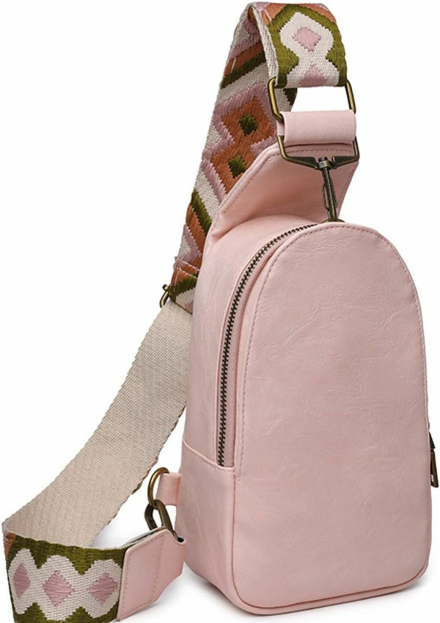 Backpack Handbags | AoMoon Aomoon Sling Bag For Women,Pu Leather Small Sling Bags Multipurpose Chest Bag Crossbody Bags For Women Travel