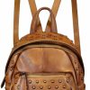 Backpack Handbags | LRTO Lrto Genuine Leather Backpack Purse For Women Vintage Small Casual Daypack Handmade Western Leather Rucksack Knapsack (Darkgrey)