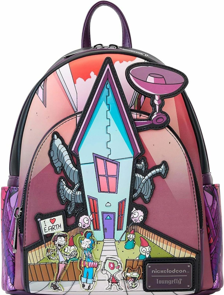 Backpack Handbags | Loungefly Loungefly Nickelodeon Invader Zim Secret Lair Mini Backpack