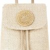 Backpack Handbags | Teanea Teanea Small Straw Backpack Purse Beach Bag For Women, Beige