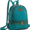 Backpack Handbags | Wrangler Wrangler Distressed Backpack Purse For Women Medium Travel Designer Backpack With Rivets