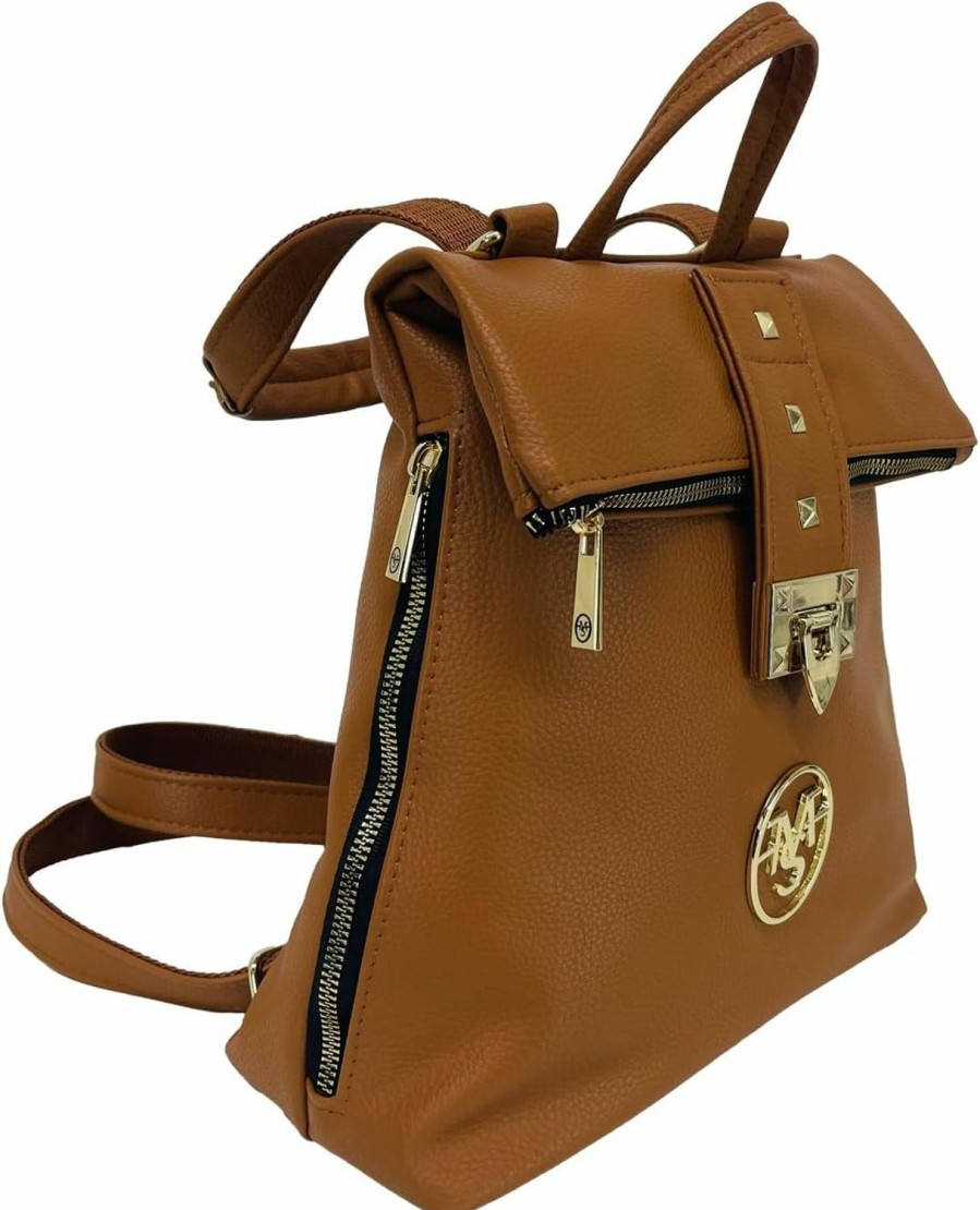 Backpack Handbags | Salvadore Feretti Salvadore Feretti Women'S Utility, Camel, One Size