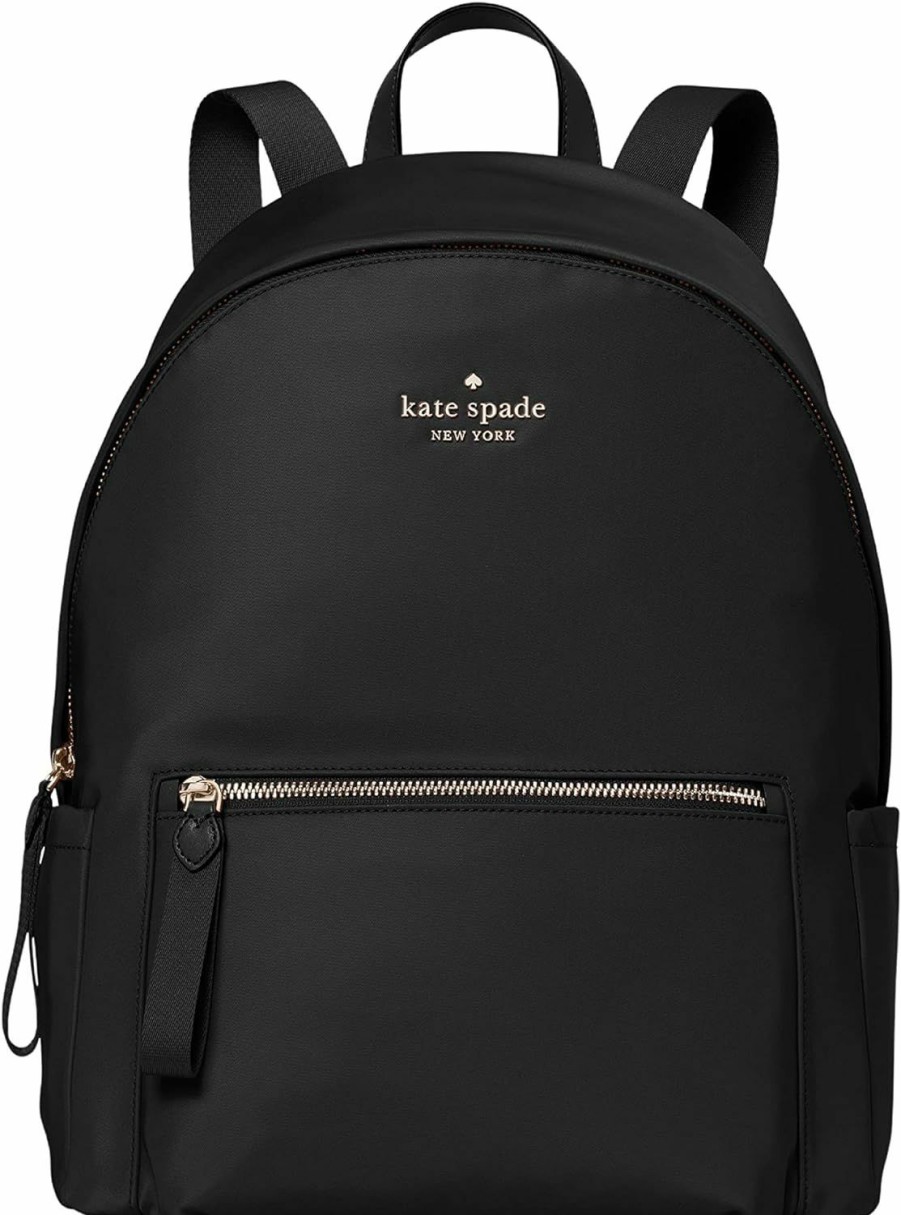 Backpack Handbags | Kate Spade New York Kate Spade New York Chelsea Large Nylon Fashion Adult Backpack, Black, One Size