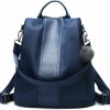 Backpack Handbags | PINCNEL Pincnel Women Backpack Purse Waterproof Nylon Anti-Theft Rucksack Lightweight Shoulder Bag