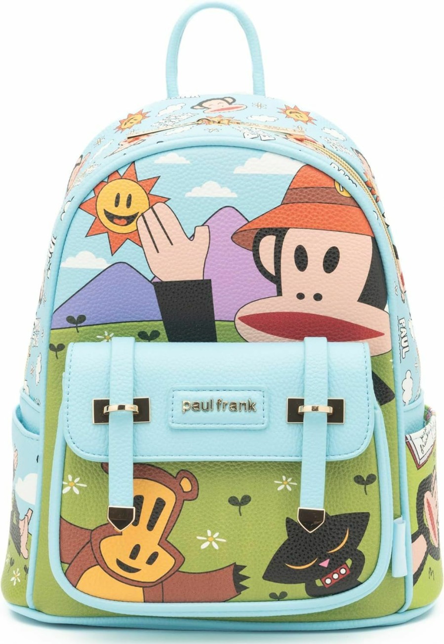 Backpack Handbags | Wondapop Wondapop - Paul Frank 11\" Vegan Leather Fashion Mini Backpack