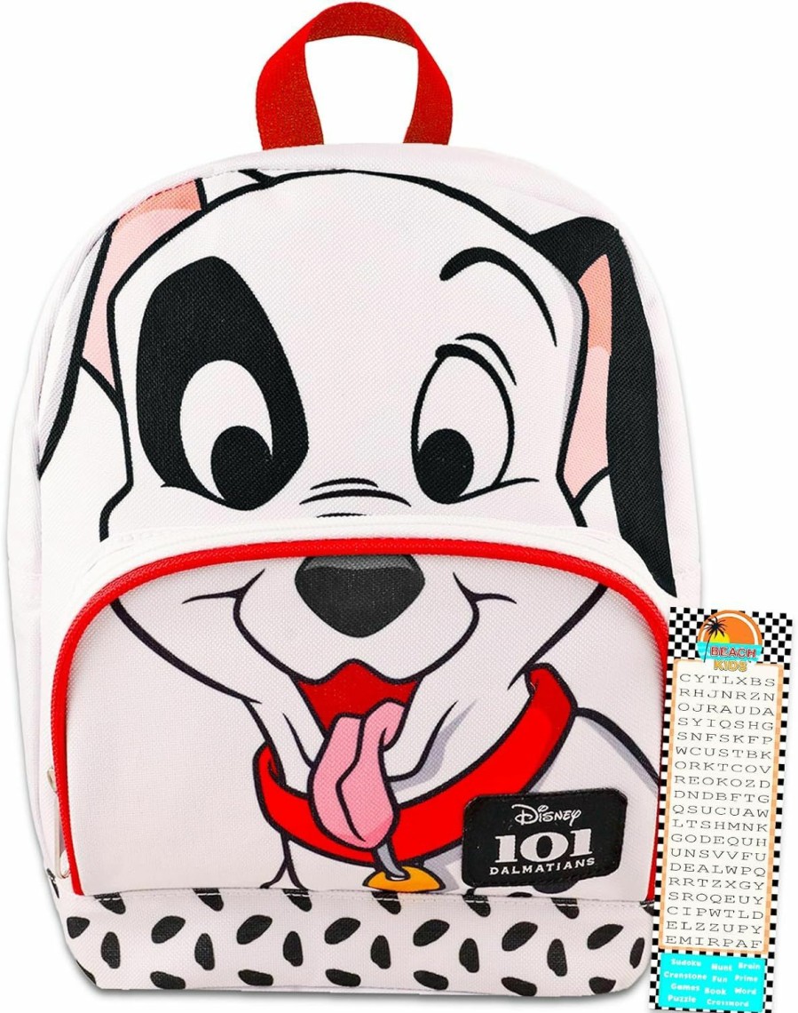 Backpack Handbags | 101 Dalmatians 101 Dalmatians Mini Backpack For Women - 10" Canvas Backpack With Front Pocket And Bookmark Backpack Purse Bundle