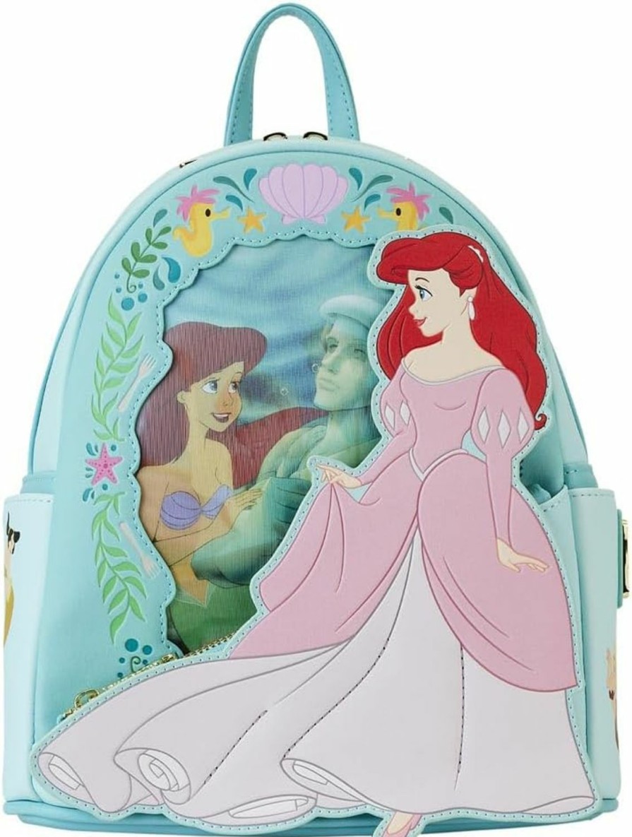 Backpack Handbags | Loungefly Loungefly Disney The Little Mermaid Ariel Princess Lenticular Mini Backpack