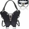 Backpack Handbags | JeVenis Jevenis Gothic Teddy Bear Purse Novelty Purse Gothic Purse Bags Goth Crossbody Bag Gothic Medium Size