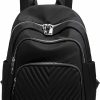 Backpack Handbags | POPUCT Popuct Women Small Nylon Backpack Purse Lightweight Waterproof Daypack(Black)