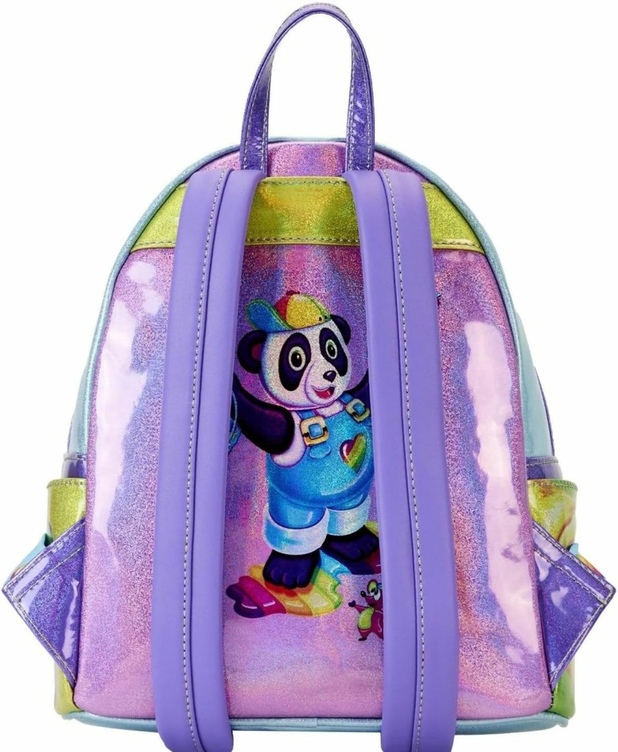 Backpack Handbags | Loungefly Loungefly Lisa Frank Color Block Mini Backpack Double Strap Shoulder Bag Purse