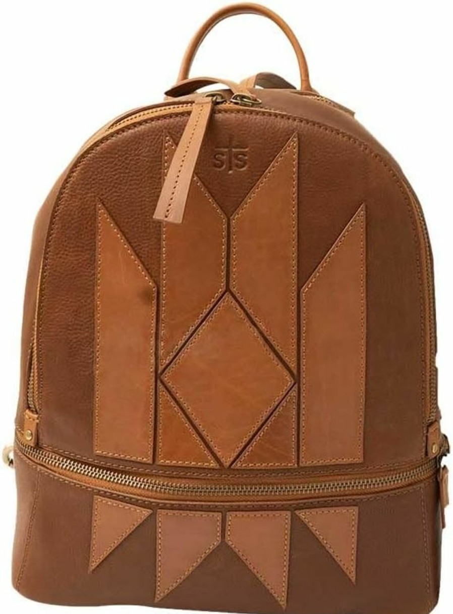 Backpack Handbags | STS Ranchwear Sts Ranchwear Women'S Compact Multi-Function Leather Kai Collection Backpack, Tan, One Size