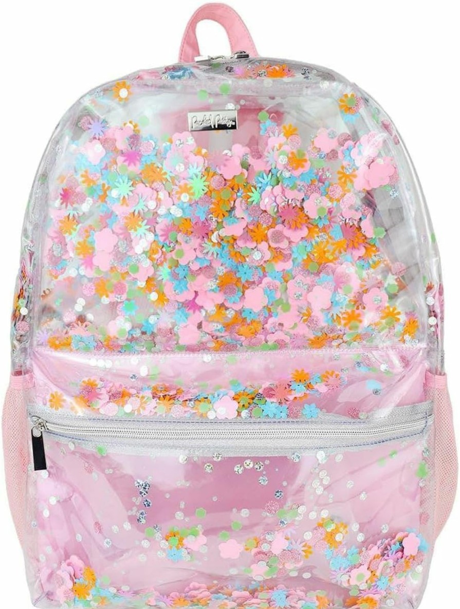 Backpack Handbags | Packed Party Packed Party Flower Shop Clear Backpack; Women And Girls Fashion Book Bag; For Ladies At School, Work, Travel, And The Beach (Medium)