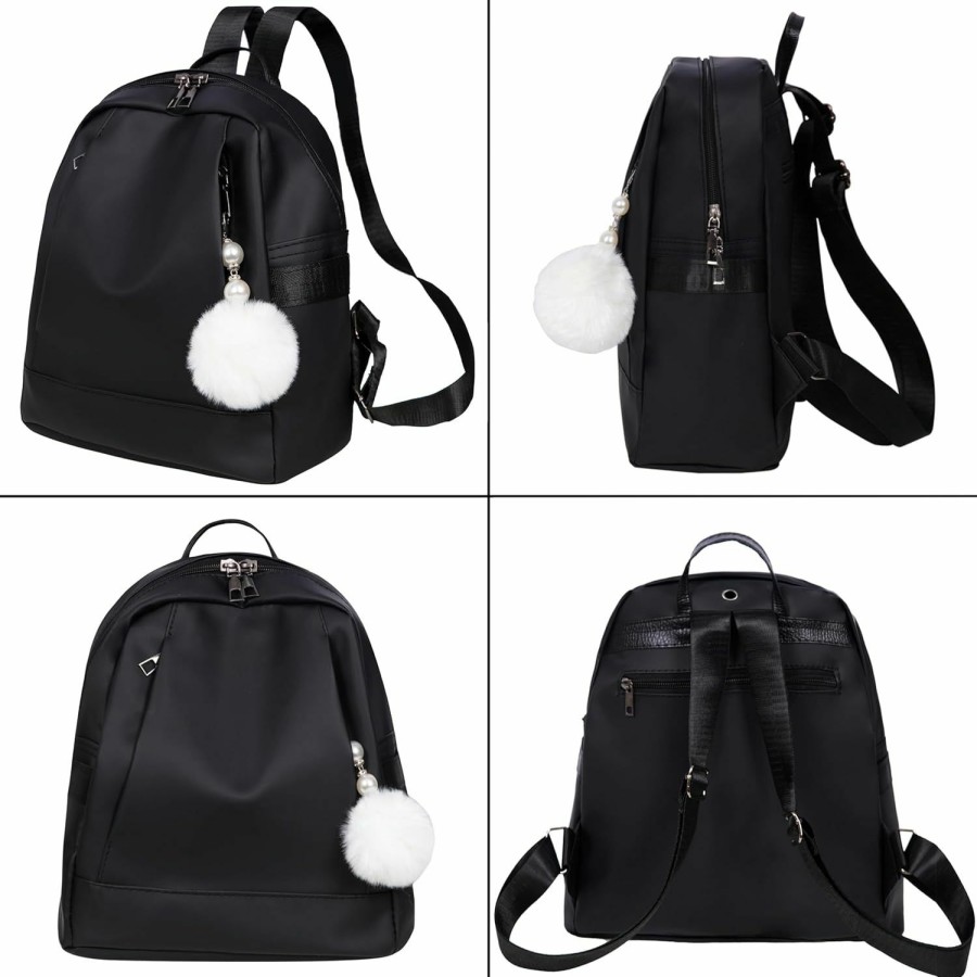 Backpack Handbags | WZCZZHA Wzczzha Mini Backpack Purse For Women Bag - Cute Women'S Bag Black Waterproof Backpacks For Womens Lightweight Daypack