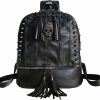 Backpack Handbags | YOUNXSL Younxsl Women Skull Rivet Backpack Purse Fashion Pu Leather Designer Travel Bag Ladies Shoulder Bags(Black)