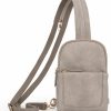 Backpack Handbags | UTO Uto Large Sling Bag For Women Crossbody Trendy Chest Belt Bag Convertible Backpack Purse With Wide Shoulder Zip Straps 1259