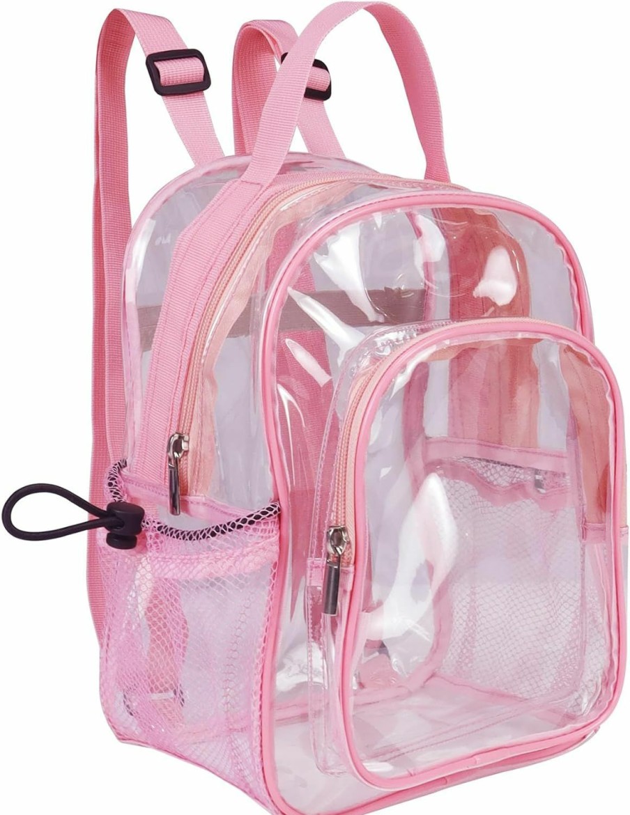 Backpack Handbags | Fmeida Fmeida Clear Mini Backpack - Clear Backpack Stadium Approved 12X8.5X6 Small Clear Backpack Heavy Duty Plastic See Through Bags Sport Festival Venues - Blue