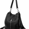 Backpack Handbags | Cortelay Cortelay Backpack Purse For Women Leather Travel Ladies Fashion Designer Rivet Studded Convertible Crossbody Shoulder Bag