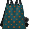 Backpack Handbags | ALAZA Alaza Orange Polka Dots Backpack Purse For Women Travel Casual Daypack College Bookbag Work Business Ladies Shoulder Bag