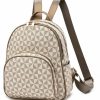 Backpack Handbags | LCFUN Lcfun Stylish Mini Backpack Purse For Women And Girls - Small Convertible Bag With Multiple Pockets Beige