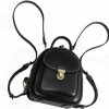 Backpack Handbags | LAORENTOU Laorentou Leather Backpack Purse For Women Sling Shoulder Bag Lady Crossbody Handbag College Backpacks Small Bag (011 Black)