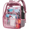 Backpack Handbags | UFNDC Ufndc 3Pcs Clear Backpack, Heavy Duty Sequin Transparent Bookbag And Handbag- Light Purple