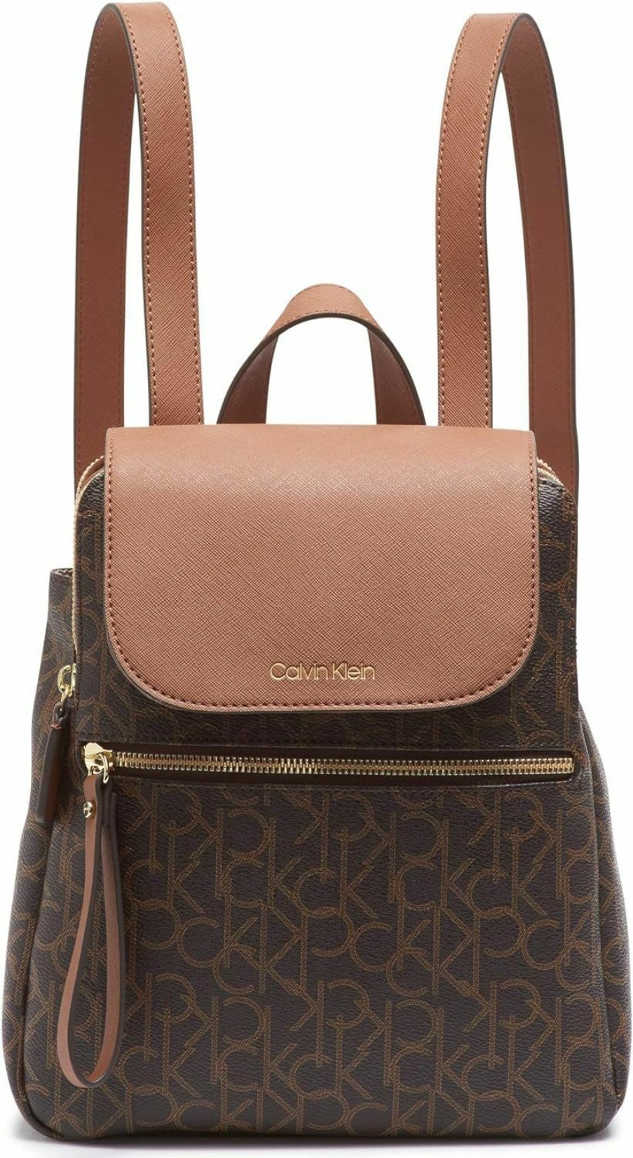 Backpack Handbags | Calvin Klein Calvin Klein Reyna Signature Key Item Flap Backpack