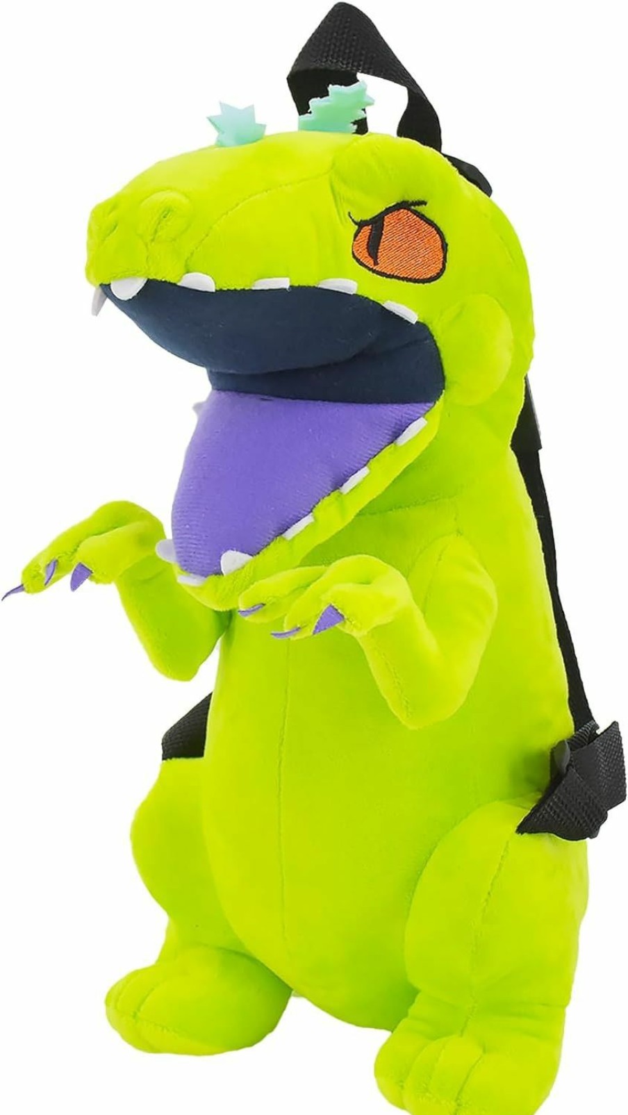 Backpack Handbags | Concept One Concept One Rugrats Mini Backpack, Reptar Plush Small Travel Bag Purse For Men And Women, Adjustable Shoulder Straps, Green, 13 Inch