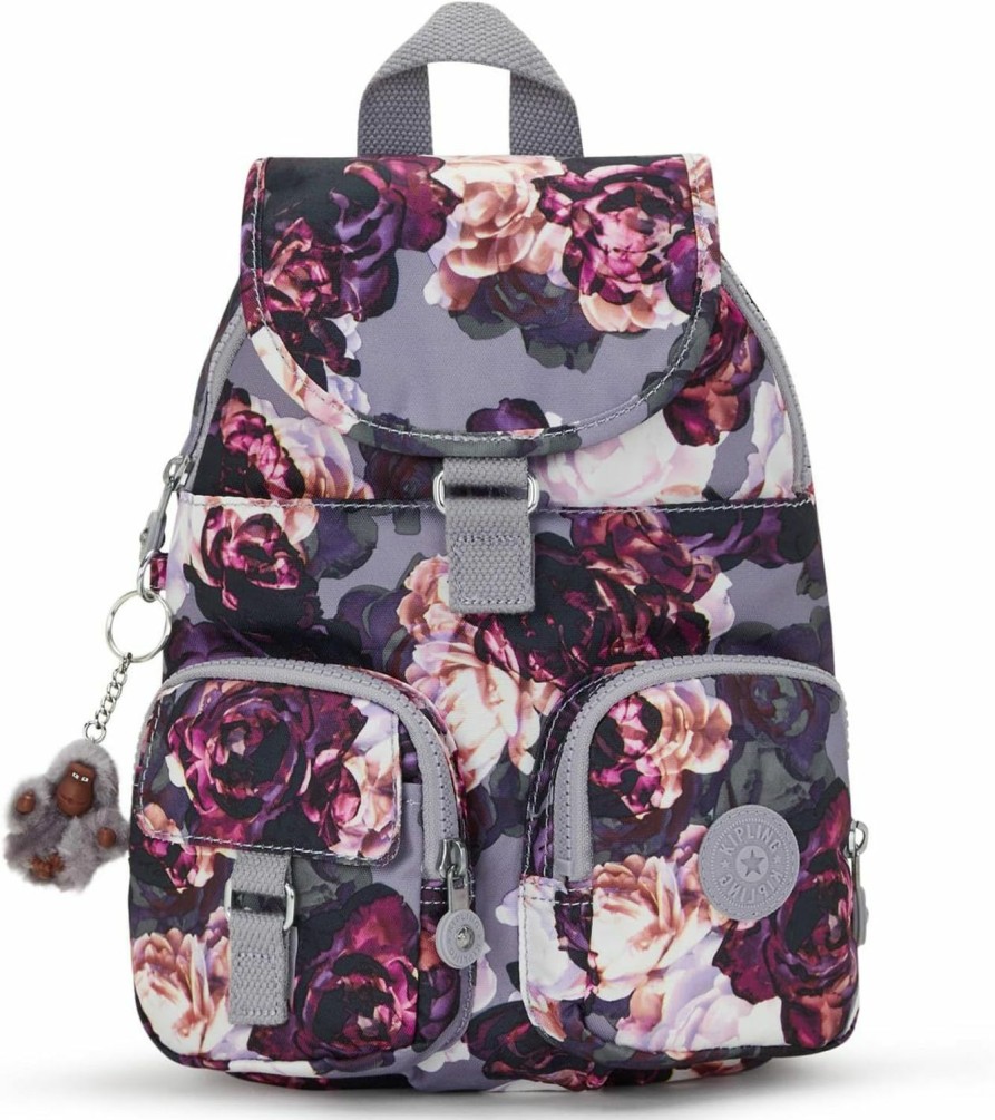 Backpack Handbags | Kipling Kipling Lovebug Small Printed Backpack Kissing Floral